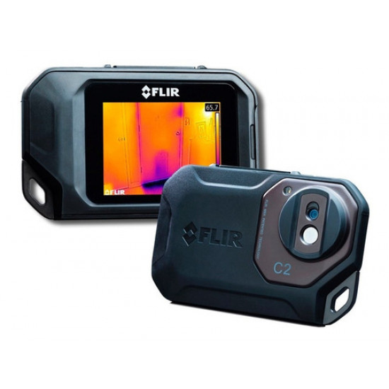 FLIR C2 Resolução Térmica: 80x60 (4.800 pixels) Temperatura de Medição: -10°C a 150°C. Temperatura de Operação: -10°C a +50°C. MSX. IP40