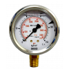 "Manômetro com tubo Bourdon, com enchimento de líquido caixa em aço inoxidável Modelo: 213.53.063 250 kgf/cm2 2.ª escala psi 1/4 NPT montagem inferior" - 2