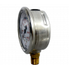 "Manômetro com tubo Bourdon, com enchimento de líquido caixa em aço inoxidável Modelo: 213.53.063 400 kgf/cm2 2.ª escala psi 1/4 NPT montagem inferior " - 1