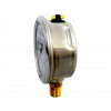 "Manômetro com tubo Bourdon, com enchimento de líquido caixa em aço inoxidável Modelo: 213.53.063 14 kgf/cm2 2.ª escala psi 1/4 NPT montagem inferior" - 1